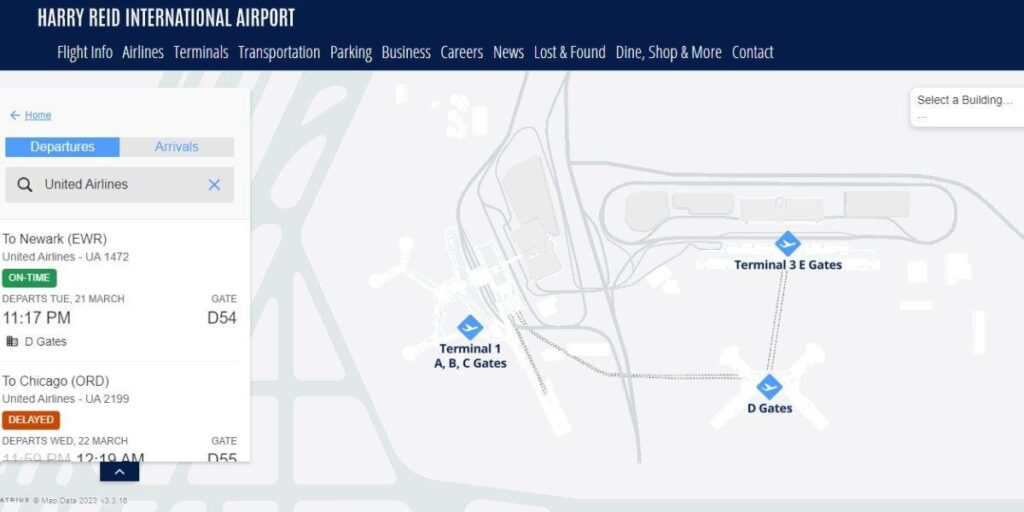 dedicated guide mapping the airport locations